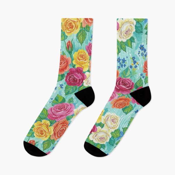 Item preview, Tropical Flower Watercolor Pattern | Preppy Summer Botanical Print | Maximalist Design designed and sold by Desolaa_Arts.