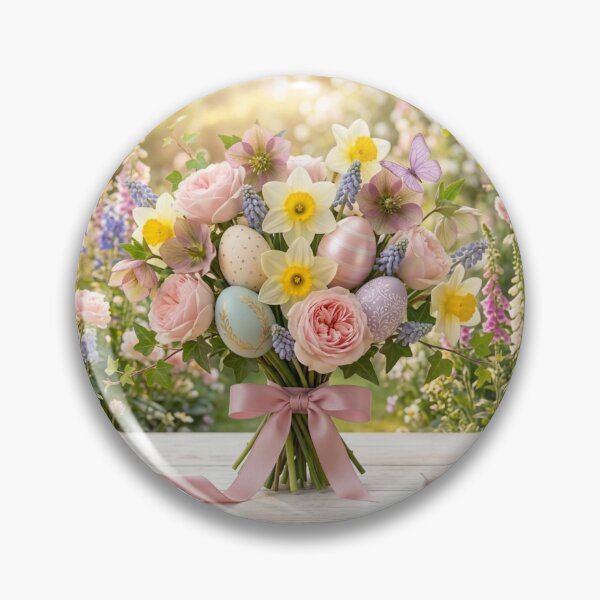 Item preview,  ​Spring Elegance with Easter Eggs & Flowers. designed and sold by JoyNest = "The nest of joy".