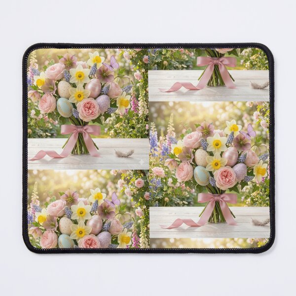 Item preview, Spring Elegance with Easter Eggs & Flowers. designed and sold by JoyNest = "The nest of joy".