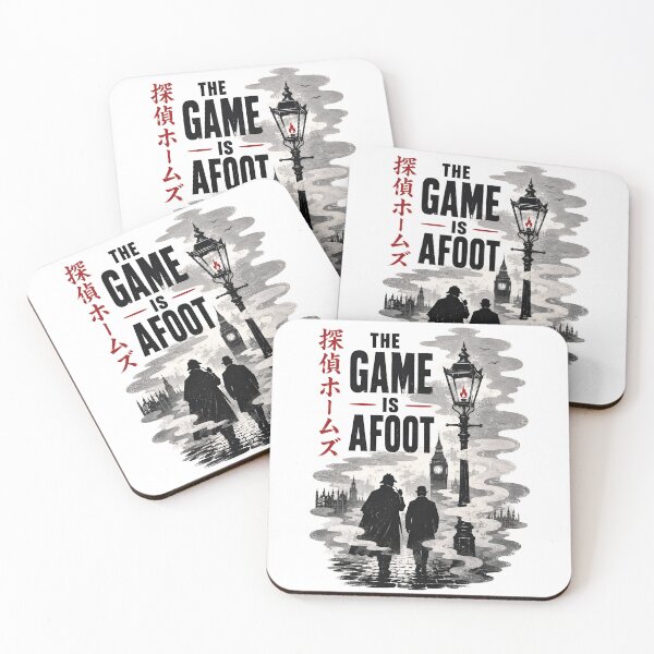Item preview, The Game Is Afoot Sherlock Holmes London Street Japanese Art designed and sold by Fenay Designs.