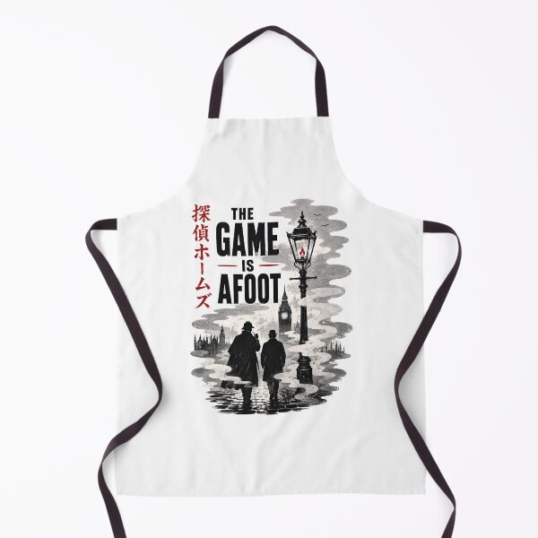 Item preview, The Game Is Afoot Sherlock Holmes London Street Japanese Art designed and sold by Fenay Designs.