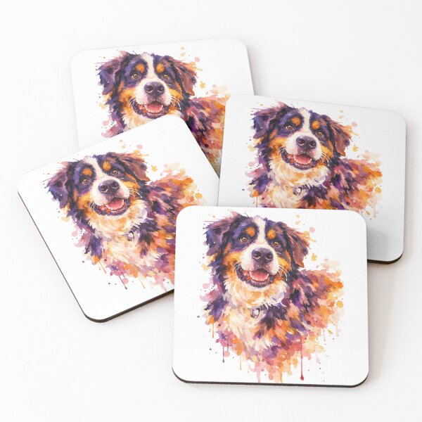 Item preview, Bernese Mountain Dog Watercolor Portrait designed and sold by lazydogonline.
