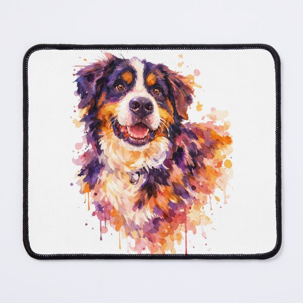 Item preview, Bernese Mountain Dog Watercolor Portrait designed and sold by lazydogonline.
