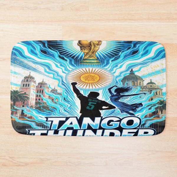 Item preview, Argentina — “Tango Thunder: Sky-Blue Flames of Destiny” designed and sold by Twala Creative Studio.