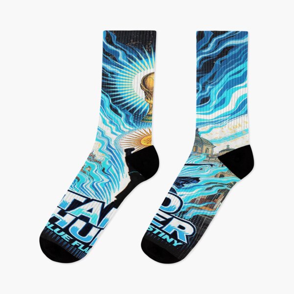 Item preview, Argentina — “Tango Thunder: Sky-Blue Flames of Destiny” designed and sold by Twala Creative Studio.