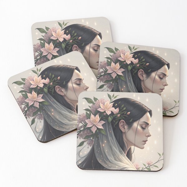 Item preview, Beautiful Woman with Flowers designed and sold by PAULINE.LUMINA.