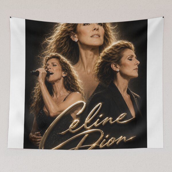 Artikelvorschau, Celine Dion Gold Signature Vintage Konzert - Luxus Fan-Kunst Grafik-T-Shirt entworfen und verkauft von JcAbstractArt.