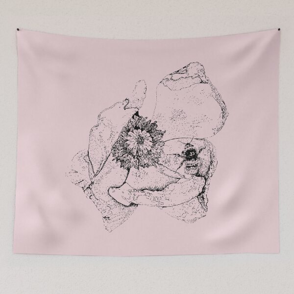 Item preview, Poppy and Bee - (#EED4D9) designed and sold by The Stippler Process.