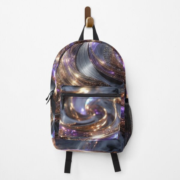 Item preview, Purple Gold Blue Marbled Abstract designed and sold by IntelliMindDesigns.