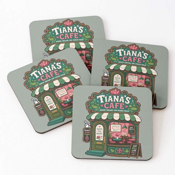 Item preview, Tiana's Cafe Shop designed and sold by BrambleBox.