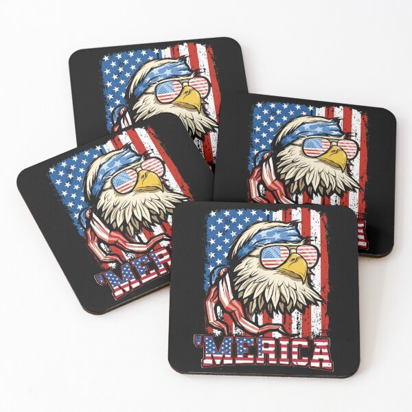 Item preview, Merica Patriotic Bald Eagle American Flag Sunglasses 4th of July designed and sold by Vermanartist.