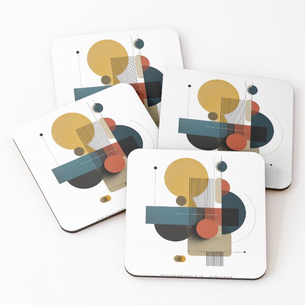 Item preview, Geometric Balance | Bauhaus Inspired Mid-Century Modern Abstract Art designed and sold by Cutie Galore.
