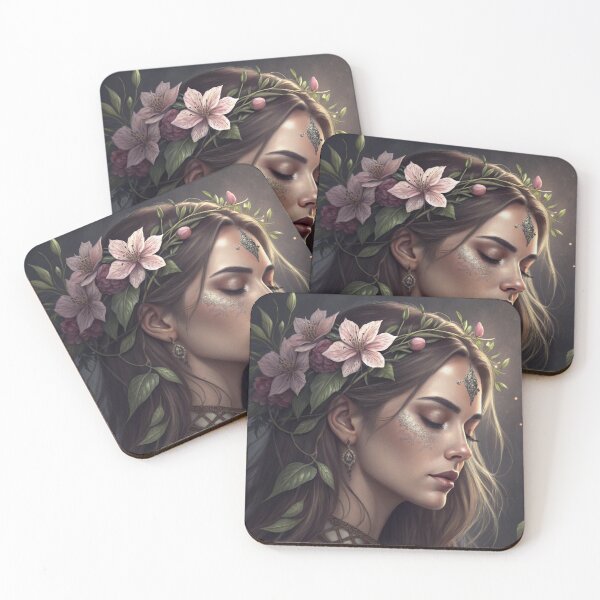 Item preview, Beautiful Woman with Flowers designed and sold by PAULINE.LUMINA.