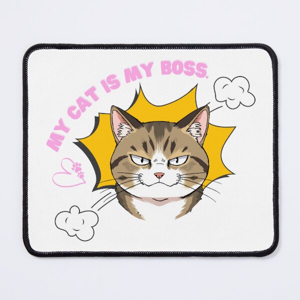 Item preview, My cat is my boss. designed and sold by Kawaii-cats.