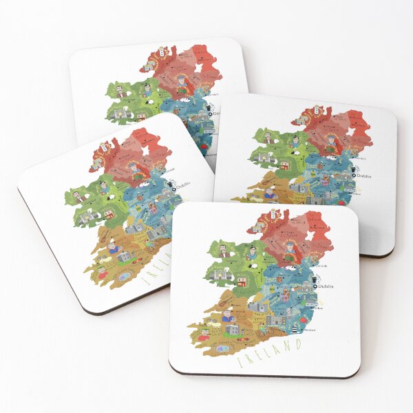 Item preview, Ireland, Irish Landmarks And Famous People By Irish Artist Carla Daly designed and sold by Carla Daly.