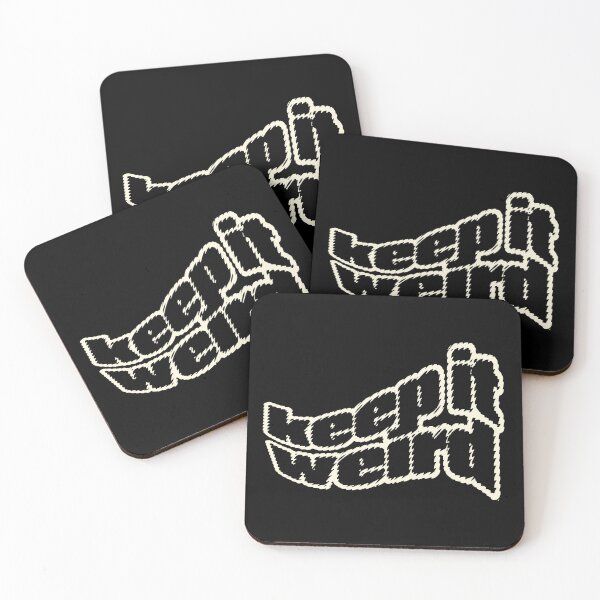 Item preview, Keep it Weird Fidgety-Outline Lettering designed and sold by wickedpretty.