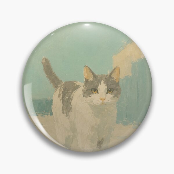 Item preview, Street Cat Impressionist Oil Painting Sunlit Poster designed and sold by bosamji.