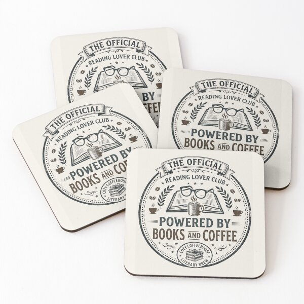 Item preview, Powered By Books And Coffee Reader Shirt designed and sold by Amr Darwish Graphic designer.