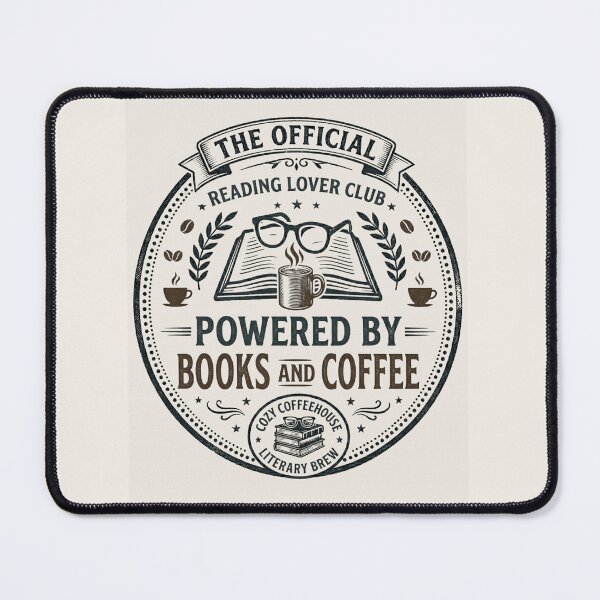 Item preview, Powered By Books And Coffee Reader Shirt designed and sold by Amr Darwish Graphic designer.
