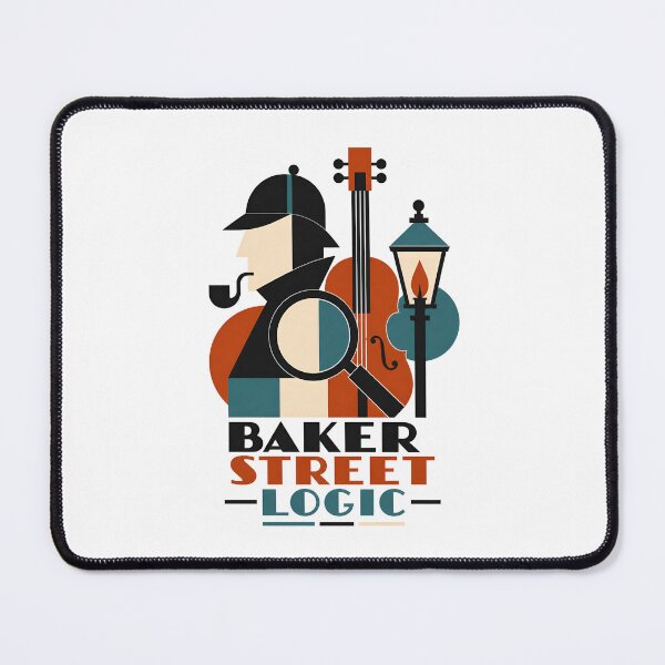 Item preview, Baker Street Logic Sherlock Holmes Abstract Geometric Art designed and sold by Fenay Designs.