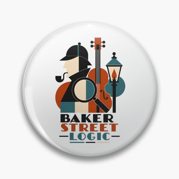 Item preview, Baker Street Logic Sherlock Holmes Abstract Geometric Art designed and sold by Fenay Designs.