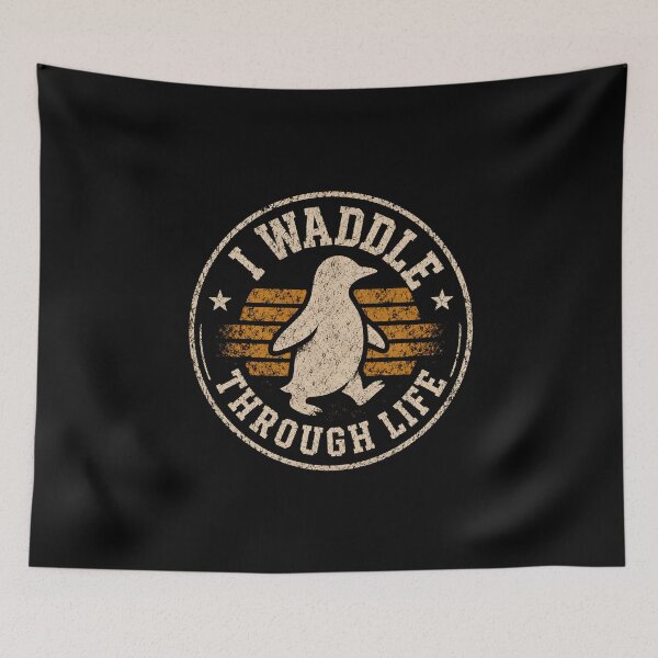 Item preview, I Waddle Through Life  designed and sold by DemureArtsy.