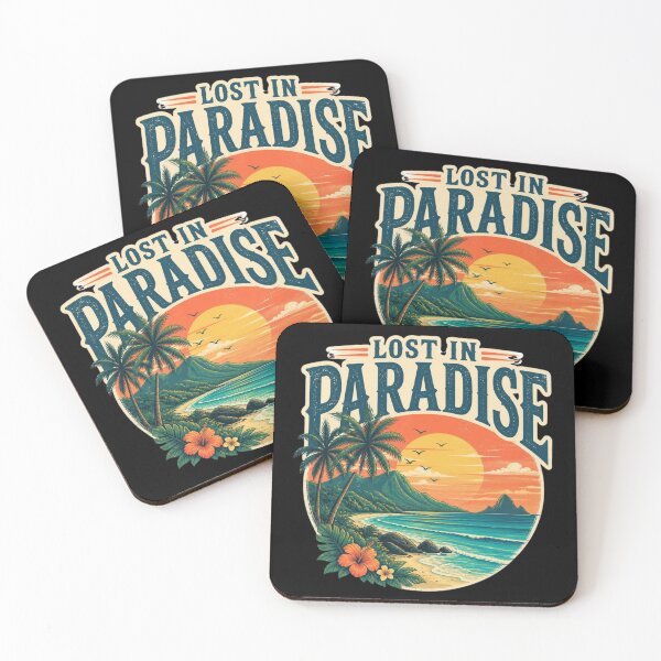 Item preview, Lost in Paradise – Tropical Sunset Surf Design designed and sold by ABLAT_CREATIONS.