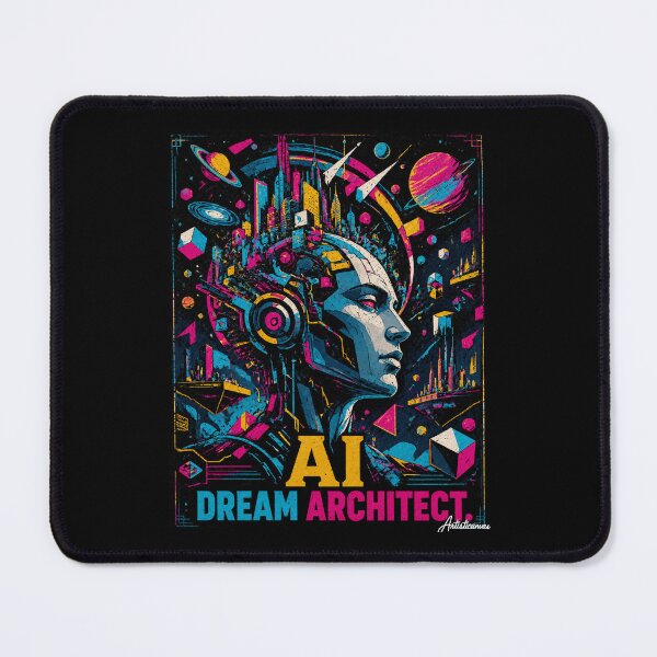 Item preview, AI Dream Architect Futuristic Pop Art Vision designed and sold by Artisticanvas.