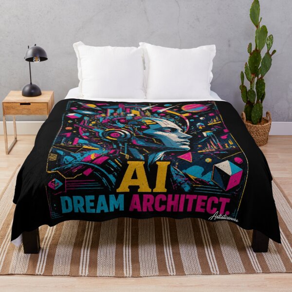 Item preview, AI Dream Architect Futuristic Pop Art Vision designed and sold by Artisticanvas.