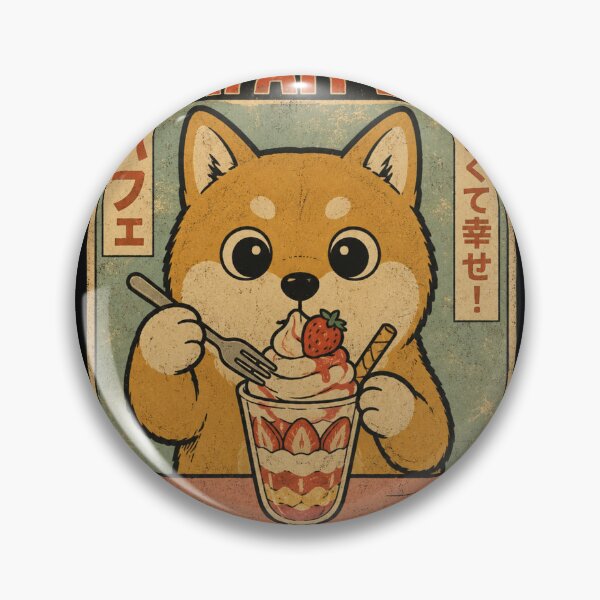 Item preview, Retro Shiba Inu Parfait Japanese Vintage Advertisement designed and sold by bosamji.