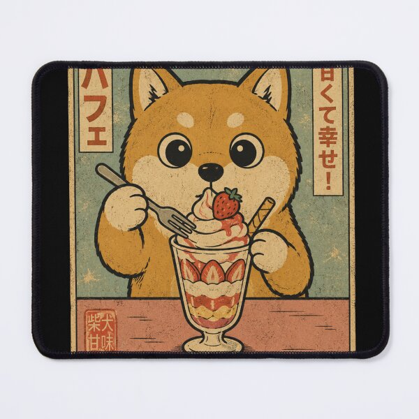 Item preview, Retro Shiba Inu Parfait Japanese Vintage Advertisement designed and sold by bosamji.