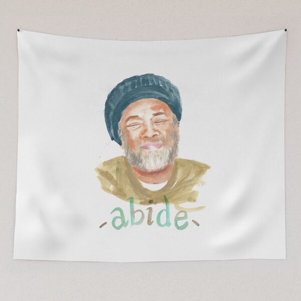 Item preview, Mooji _ Abide Watercolour designed and sold by Deva-Priya-Om.