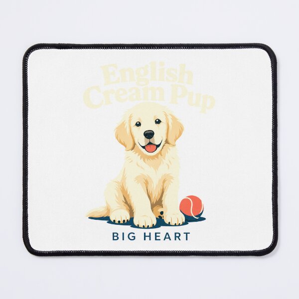 Item preview, English Cream Golden Retriever Pup Big Heart designed and sold by pirminio.