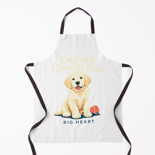 Item preview, English Cream Golden Retriever Pup Big Heart designed and sold by pirminio.