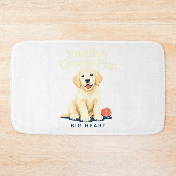 Item preview, English Cream Golden Retriever Pup Big Heart designed and sold by pirminio.