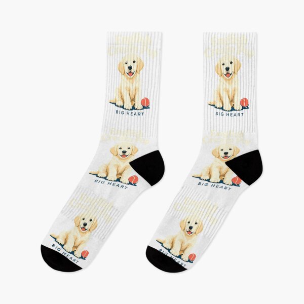 Item preview, English Cream Golden Retriever Pup Big Heart designed and sold by pirminio.