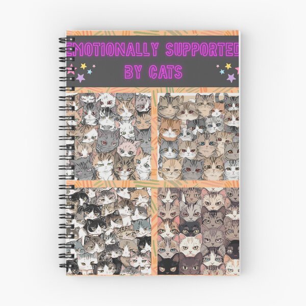 Item preview, Emotionally supported by cats designed and sold by Kawaii-cats.