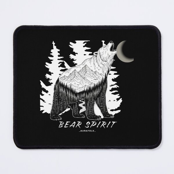 Item preview, Bear Spirit Wildlife Hoodie | Nature Scene Bear Design | Dark Aesthetic Clothing | Spirit Animal Apparel | Aurafolk designed and sold by Aurafolk.