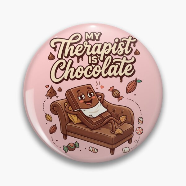 Item preview, My Therapist Is Chocolate Humor Gift – Funny Chocolate Addiction Quote For World Chocolate Day designed and sold by Im-Ara.