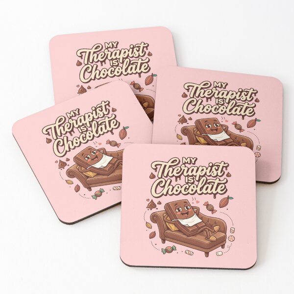 Item preview, My Therapist Is Chocolate Humor Gift – Funny Chocolate Addiction Quote For World Chocolate Day designed and sold by Im-Ara.