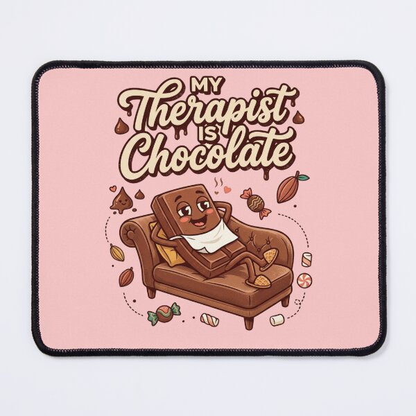 Item preview, My Therapist Is Chocolate Humor Gift – Funny Chocolate Addiction Quote For World Chocolate Day designed and sold by Im-Ara.