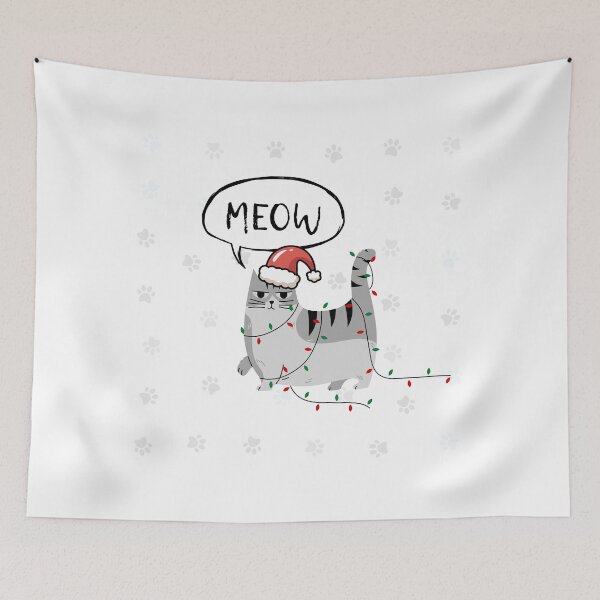 Item preview, Christmas cat. Naughty cat on Christmas Eve designed and sold by studio468.