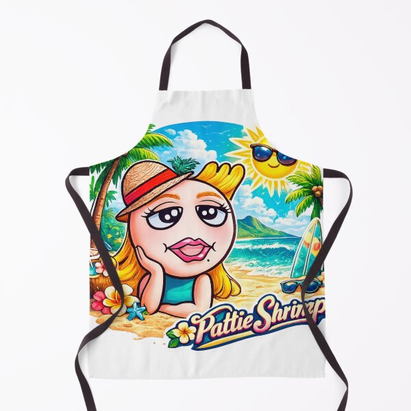 Item preview, Pattie Shrimp, Princess of the Shrimp Kingdom – Hawaii Vacation designed and sold by Surreal Characters & Cute Pups.