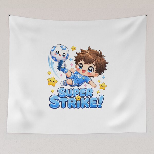 Item preview, Kawaii Soccer Boy Super Strike | Cute Anime Youth Sports Aesthetic designed and sold by Dulxoz.