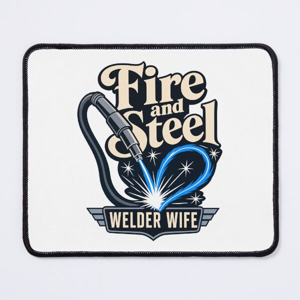 Item preview, Welder Wife Fire and Steel Torch Heart Design designed and sold by pirminio.