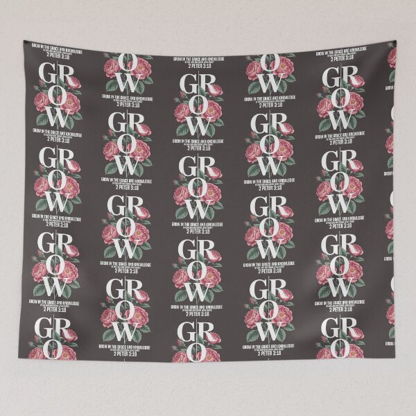Item preview, Grow in the grace and knowledge designed and sold by Tiny-Love ⭐⭐⭐⭐⭐.