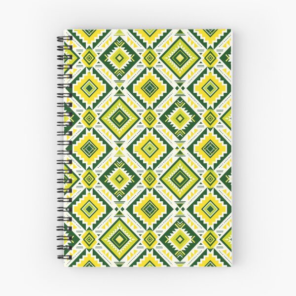 Item preview, African Geometric Pattern — Seamless Tribal Diamond Print in Yellow and Forest Green designed and sold by RachaelSam.