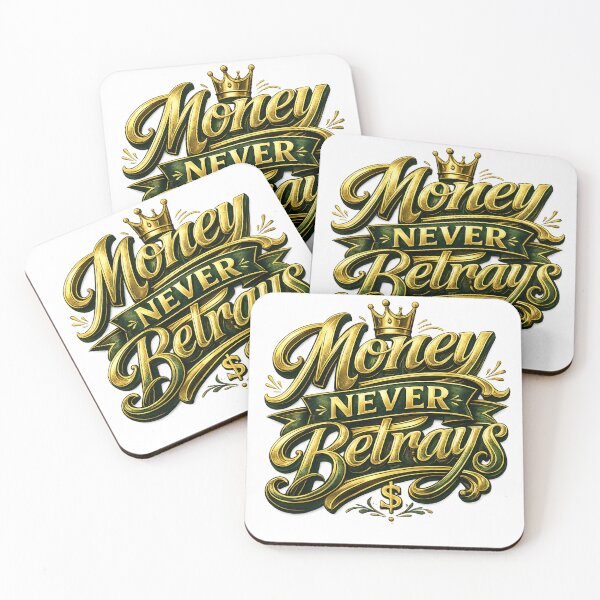 Item preview, Money Never Betrays – Luxury Typography Quote Design designed and sold by Sticleg.