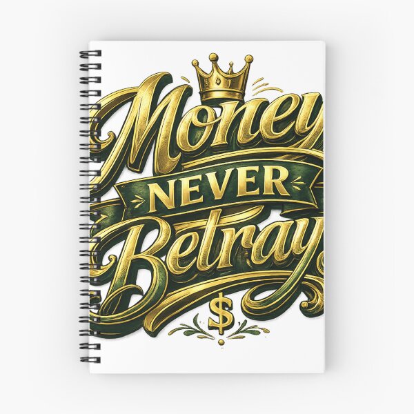 Item preview, Money Never Betrays – Luxury Typography Quote Design designed and sold by Sticleg.