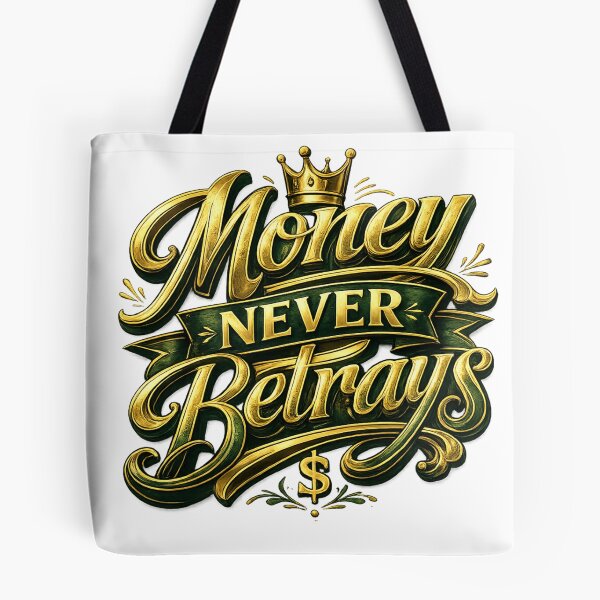 Item preview, Money Never Betrays – Luxury Typography Quote Design designed and sold by Sticleg.